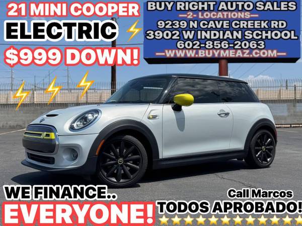 2021 Mini Cooper Electric for $0 Build Credit, Poor Credit,