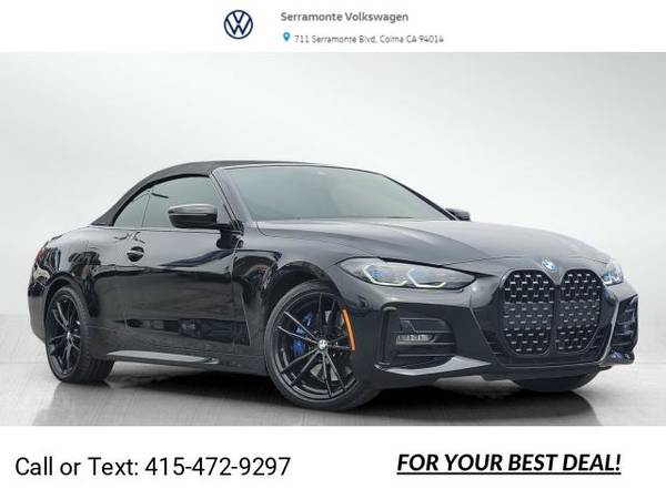 2022 BMW 4 Series 430i xDrive Convertible Black Sapphire for