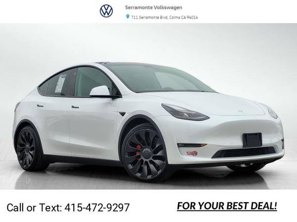 2022 Tesla Model Y Performance Pearl White for $0 Build