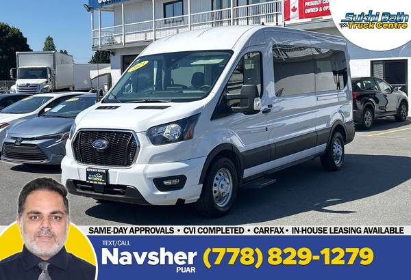2023 Ford Transit Wagon T-350 Medium Roof 12 Passenger 148"