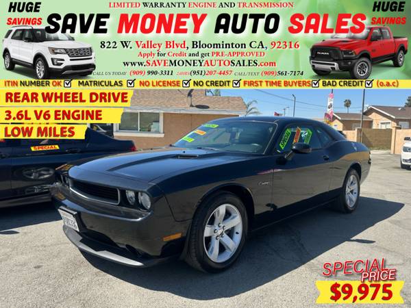 2014 Dodge Challenger RWD 3.6L V6 Low Miles for $0