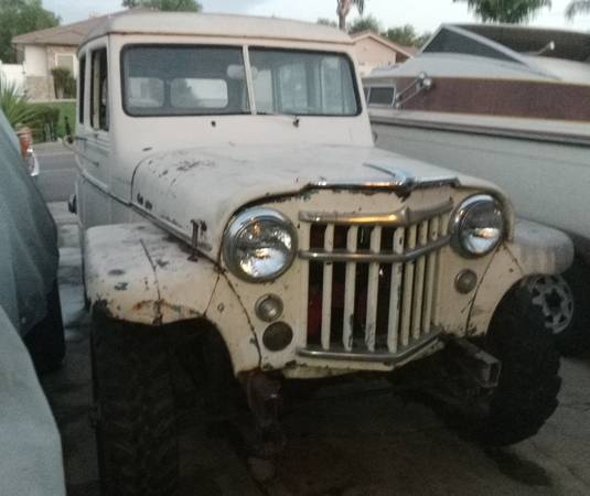 1957 Willys Overland 4WD Wagon for $0 Build Credit, Poor