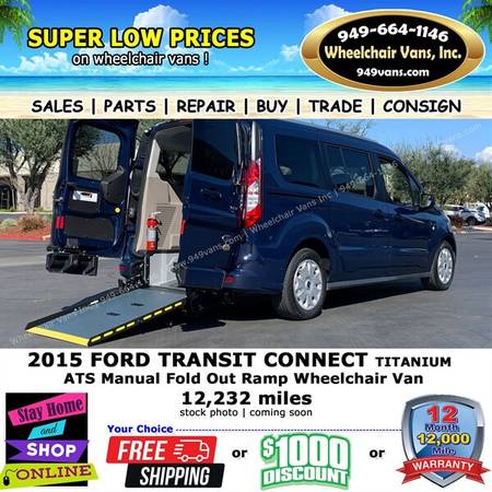 2015 Ford Transit Connect Titanium for $0 Build Credit, Poor