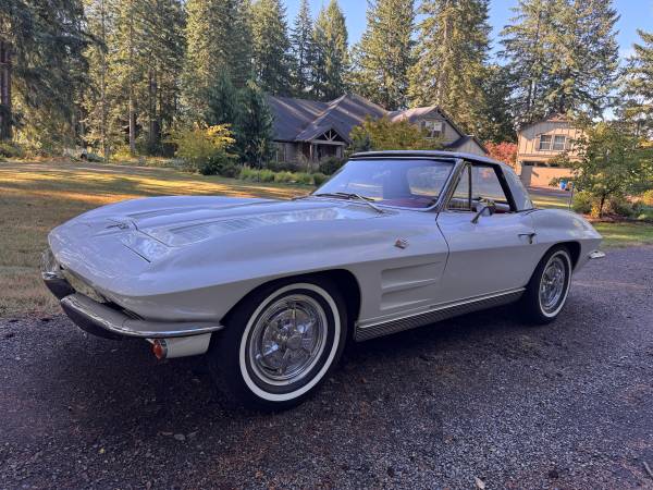 1963 Corvette 2-Tops, 340hp, Numbers Matching for $0 Build Credit,