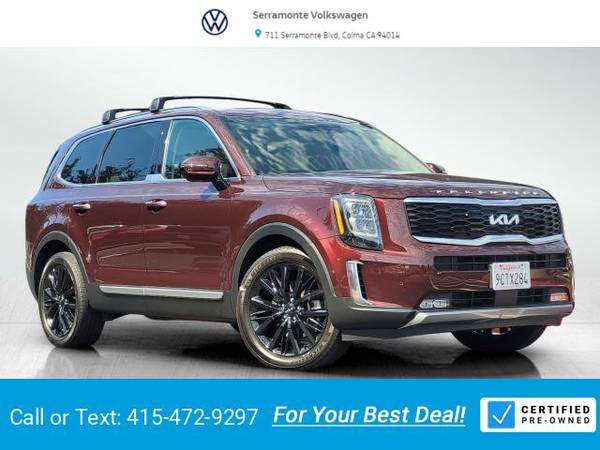 2022 Kia Telluride SX SUV Sangria for $0 Build Credit,