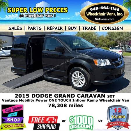 2015 Dodge Grand Caravan SXT Wheelchair Van for $0 Build