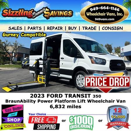 2023 Ford Transit Wheelchair Van for $0 Build Credit, Poor