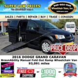 2016 Dodge Grand Caravan Wheelchair Van for $0 Build Credit,