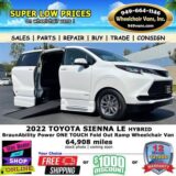 2022 Toyota Sienna Wheelchair Van for $0 Build Credit, Poor