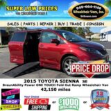 2015 Toyota Sienna SE Wheelchair Van for $0 Build Credit,