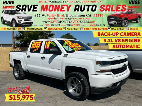 2018 Chevrolet Silverado 1500 LT 5.3L V8 AWD for $0