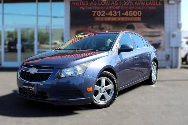 2014 Chevrolet Cruze 1LT Sedan for $0 Build Credit, Poor