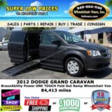 2012 Dodge Grand Caravan Wheelchair Van for $0 Build Credit,