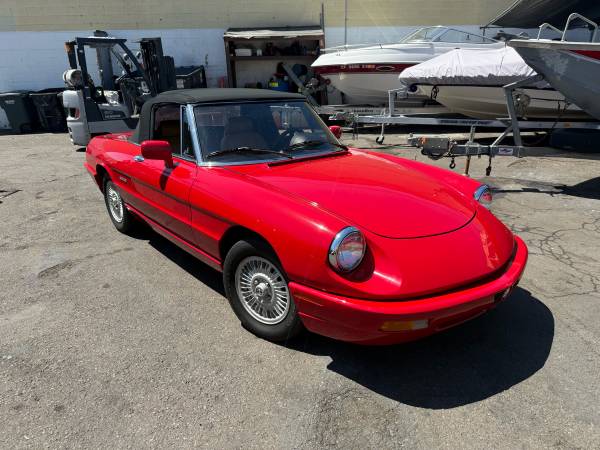 1991 Alfa Romeo Spider Convertible, 77,000 Original Miles for $0