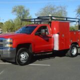 2015 Chevy Silverado 3500 Reg Cab Utility Bed for $0