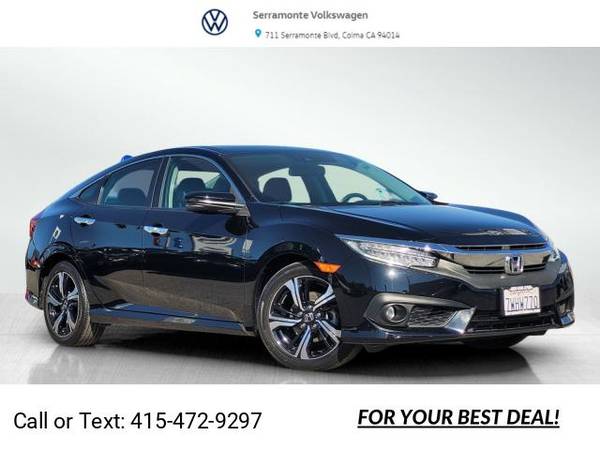 2016 Honda Civic Touring Sedan in Crystal Black Pearl for