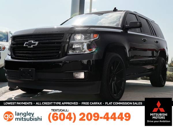 2018 Chevrolet Tahoe Premier 4WD for $0 Build Credit, Poor
