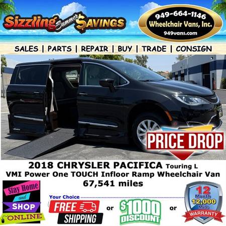 2018 Chrysler Pacifica Touring L Wheelchair Van for $0 Build